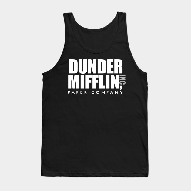 Dunder Mifflin Inc Paper Company Office Logo Tank Top by tvshirts